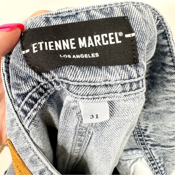 Etienne Marcel NWT Pleat Pocket Pant Jeans SZ 31 High Waisted Trousers - Picture 10 of 16